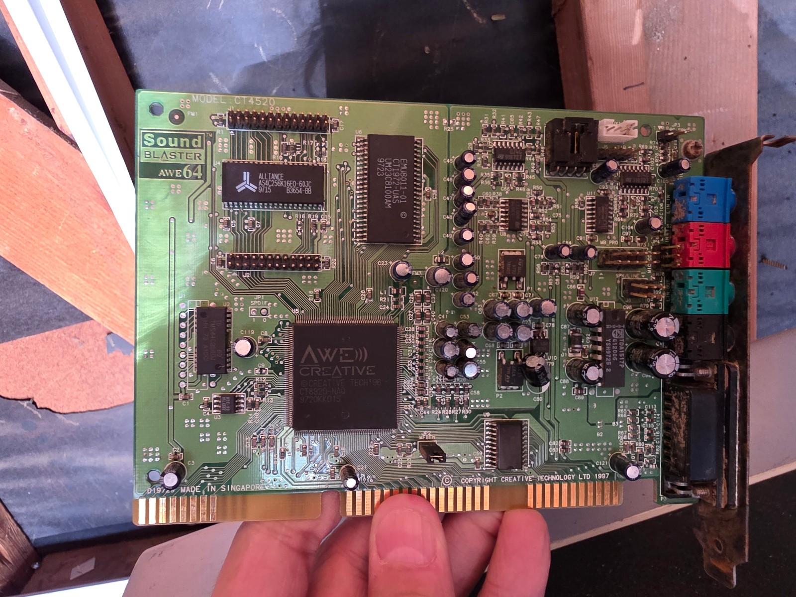 Creative Sound Blaster AWE64 Value CT4520 16-Bit ISA Sound Card Vintage 1997
