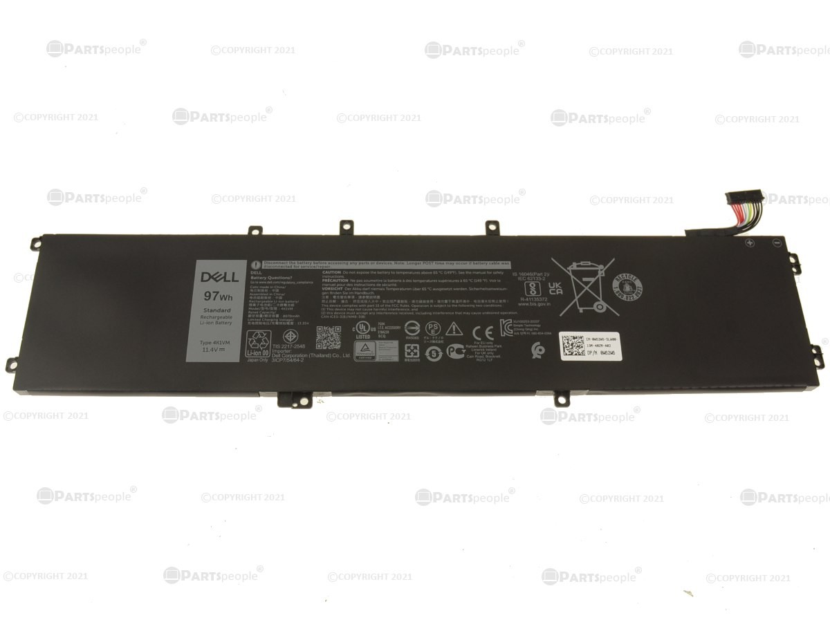 Dell Original Inspiron 7501 Vostro 7500 G7 7700 6-Cell 97Wh OEM Battery W62W6