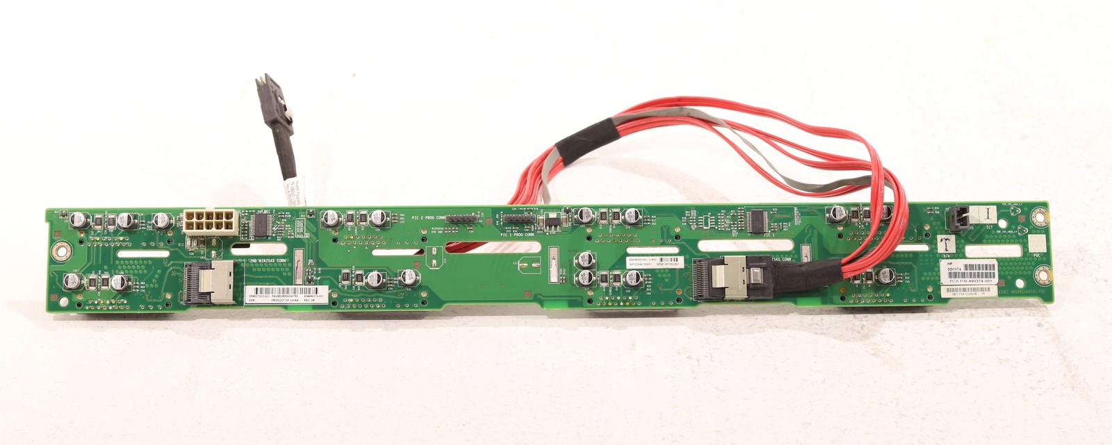 HP ProLiant DL180 Gen6 3.5" 8-Bay SAS/SATA HDD Backplane W/Cables P/N:507303-001