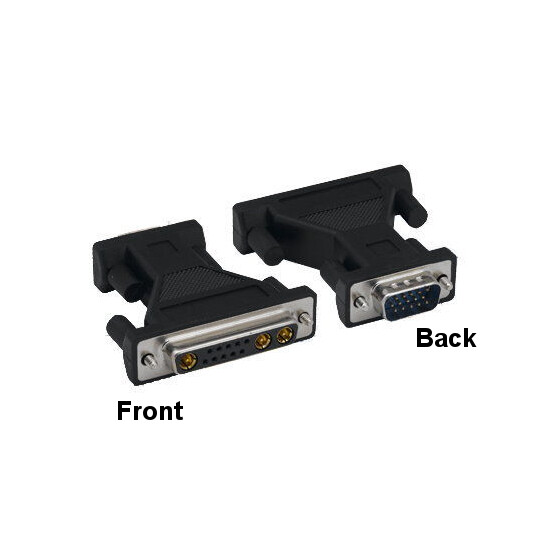 10x DB13W3 Female to HD15 Male Adapter Molded Shielded for Sun System to VGA