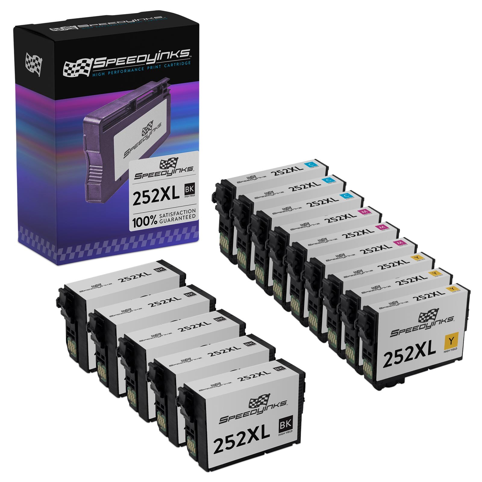 SPEEDYINKS Replacements for Epson 252XL High Capacity Ink Cartridges Combo 14pk