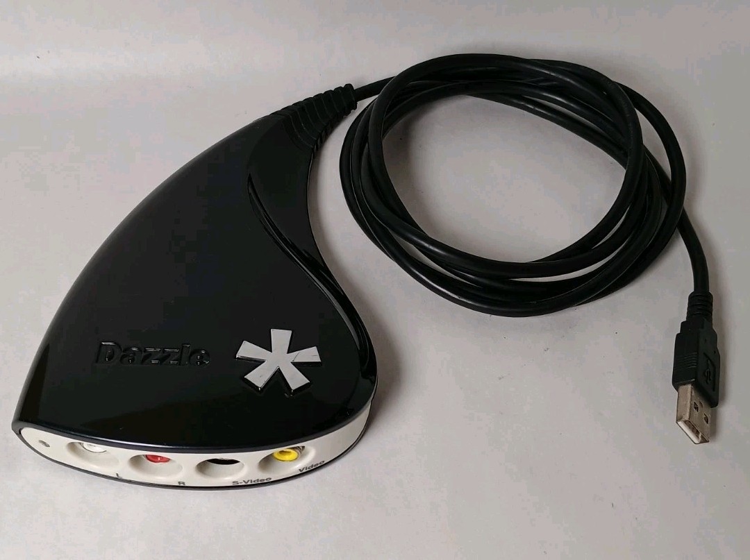 Pinnacle Dazzle DVC100 USB Video Capture Device RCA S-Video VHS Game Capture
