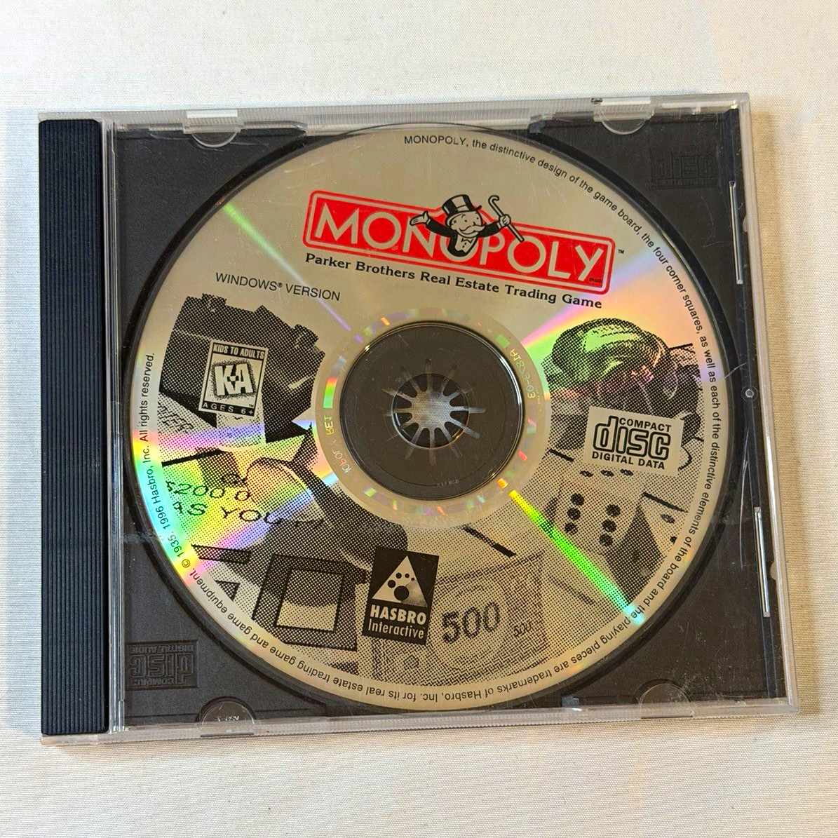 Hasbro Interactive Monopoly PC Game for Microsoft Windows CD-ROM A305