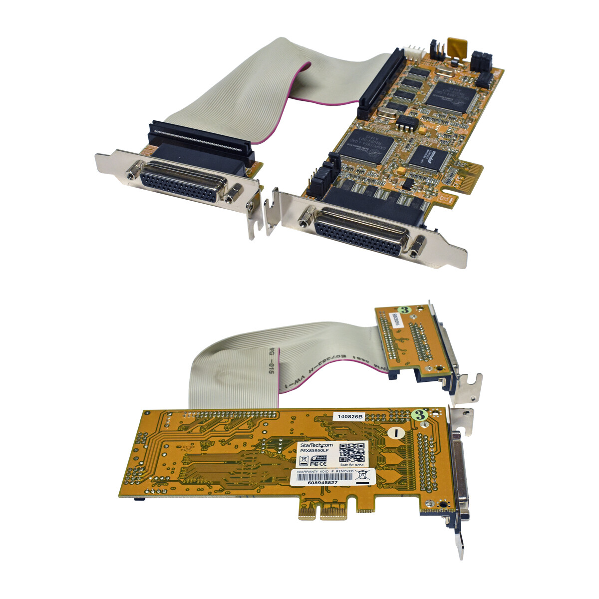 StarTech PEX8S950LP 8-Port PCIe RS232 Serial Adapter Card, 8-Port PCIe x1 RS232