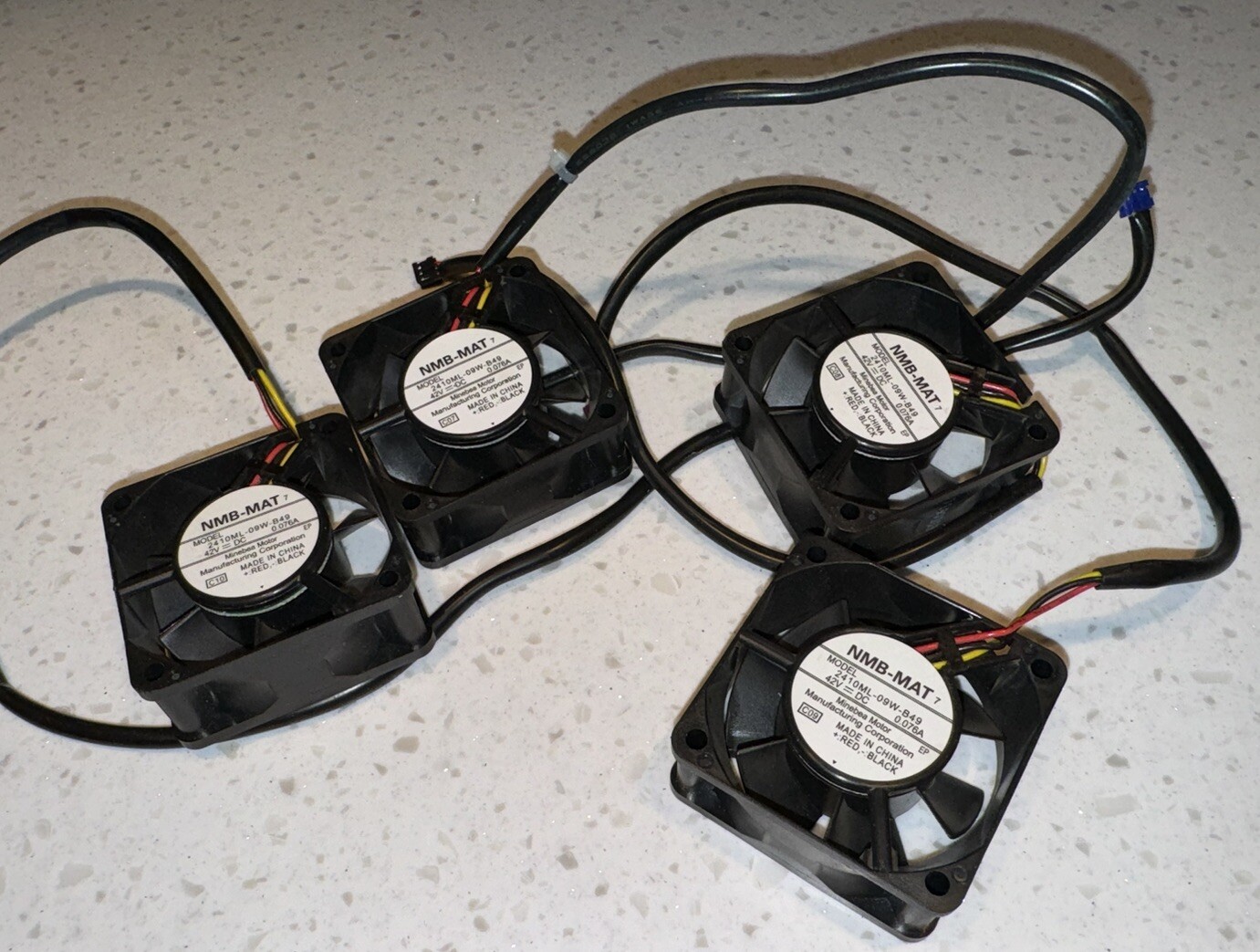 LOT OF 4 NMB-MAT 2410ML-09W-B49 COOLING FAN 42VDC 0.076A Tested Working