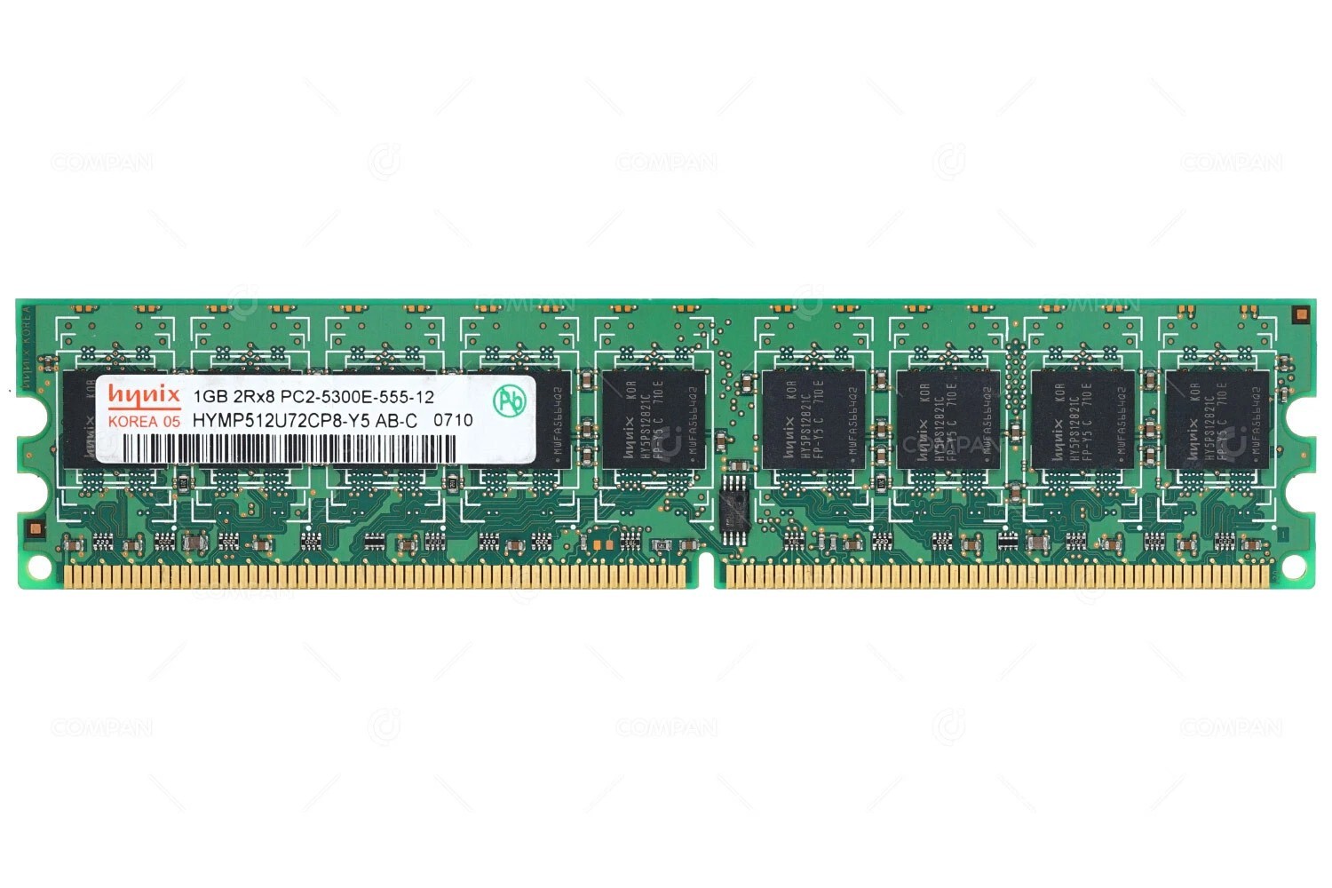 2GB Kit Hynix HYMP512U72CP8-Y5 PC2-5300E-555-12 1GB Server Memory RAM