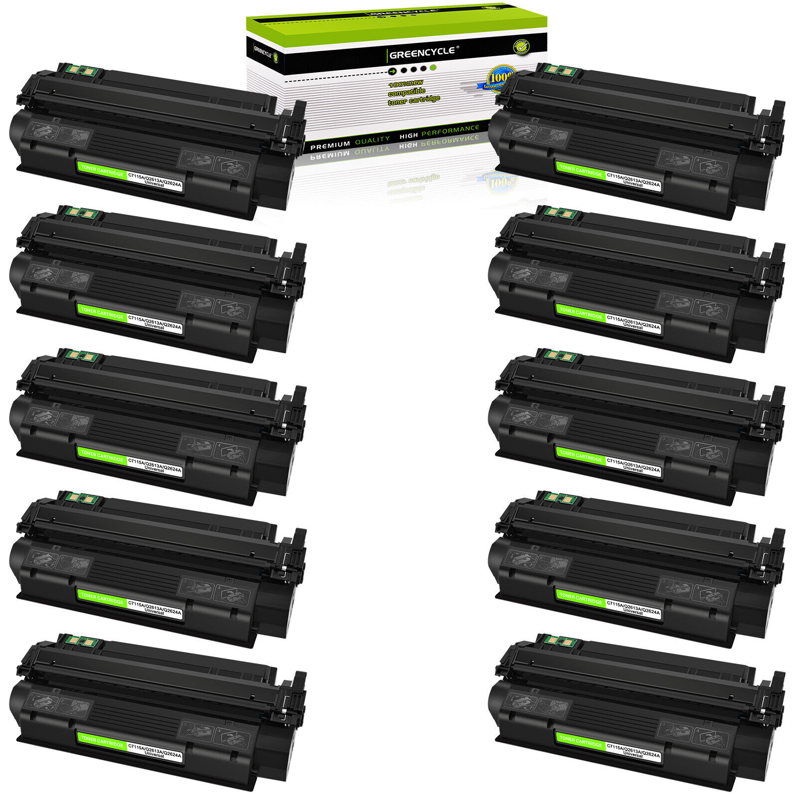 10PK C7115A 15A Toner Cartridge Fits for HP LaserJet 1000 1200 1220 3310 3320n