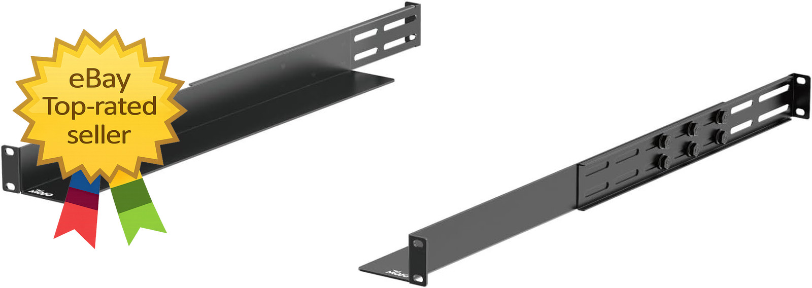1U Universal Rack Mount Rails 4 Post Server Rack Shelf Adjustable Depth 20.9 32