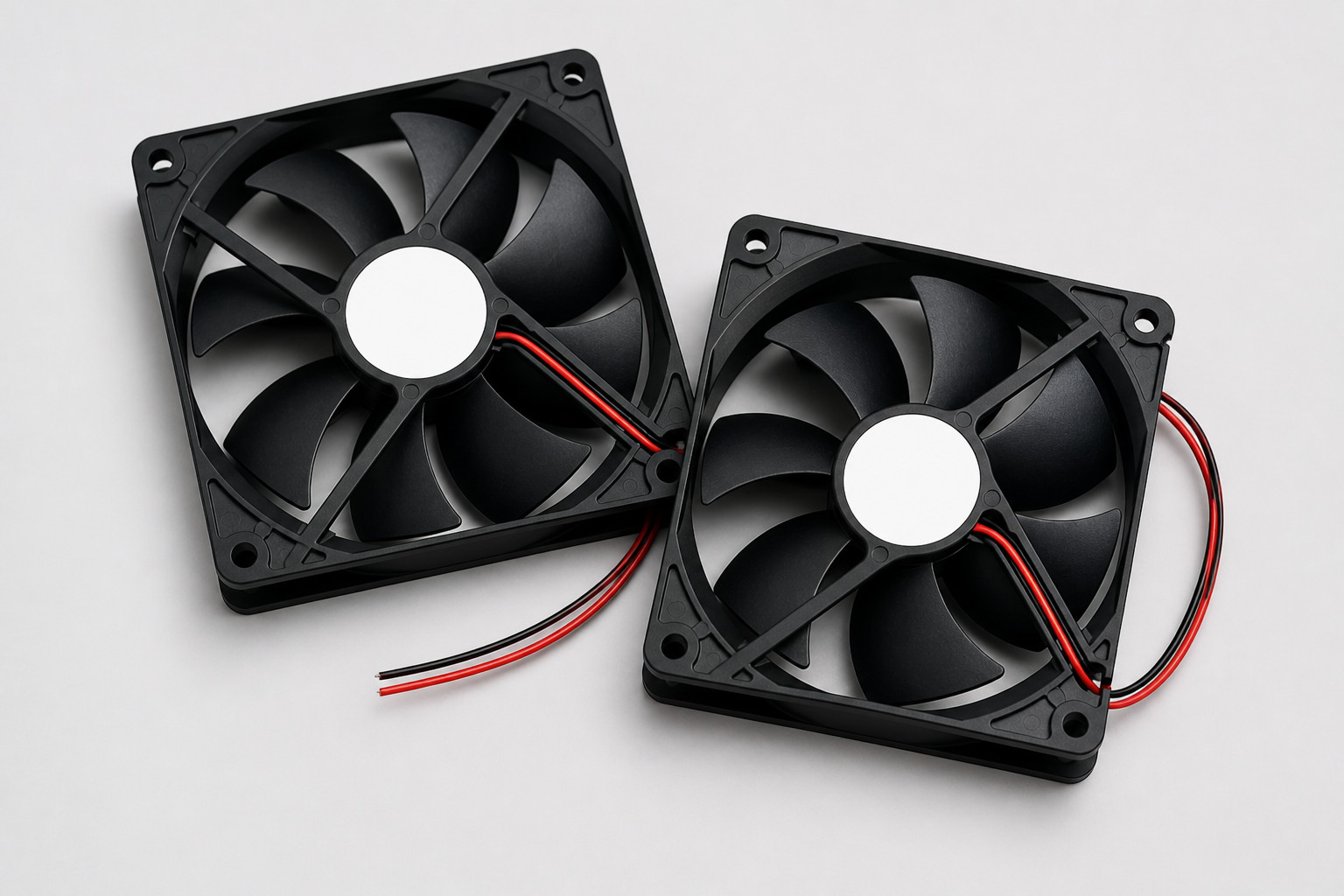 2-Pack 180X180X25mm 180mm 24V Case Fan PC Cooling DC Brushless Motor Fan Airflow