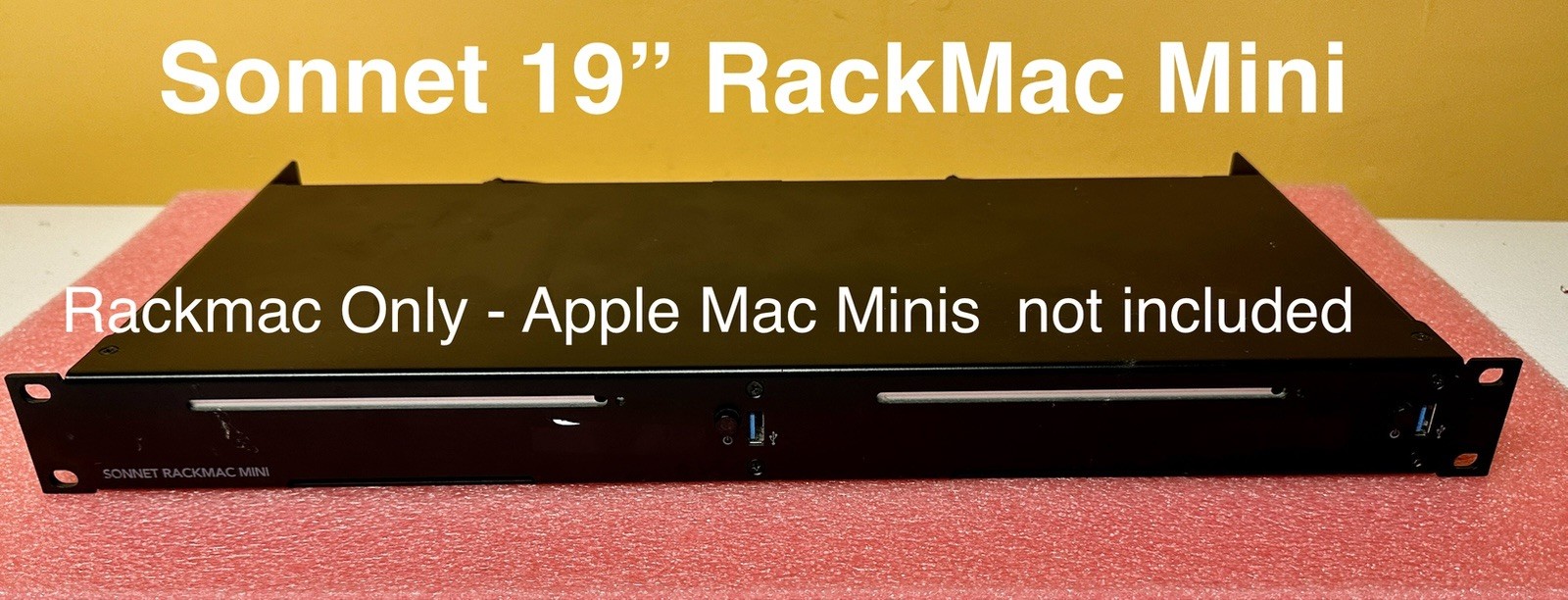 Sonnet RackMac Mini (19”) 1U Rack Kit For two Apple Mac Mini