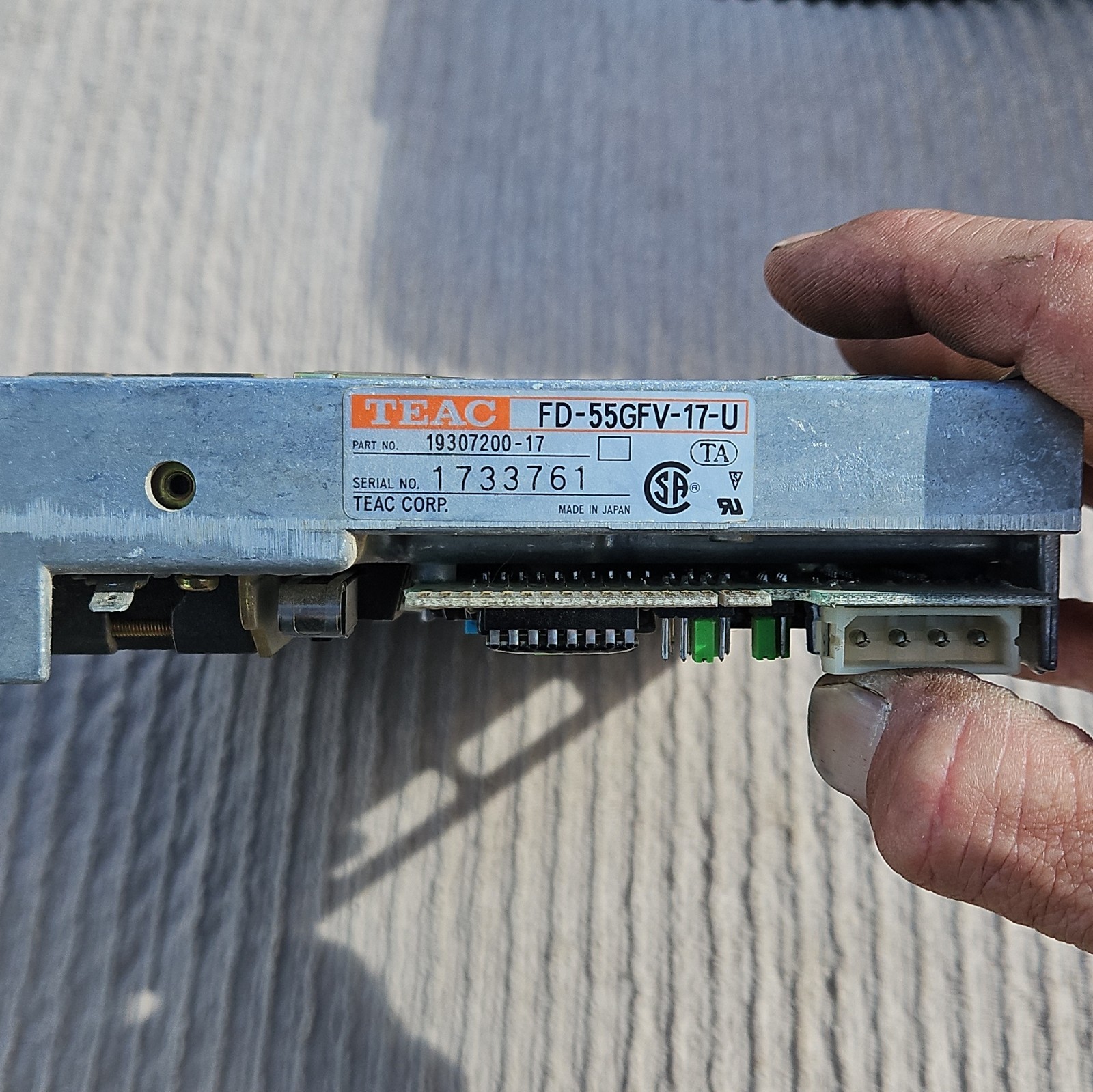 TEAC FD-55GFV-17-U 5.25 Floppy Disk Drive Made in Japan Vintage Retro PC