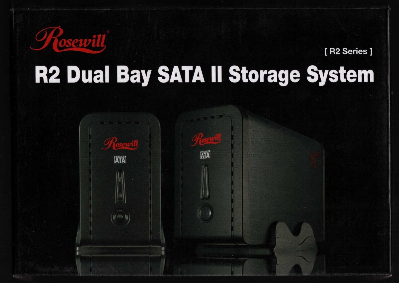 Rosewill External Dual Hard Drive Enclosure R2-JBOD SATA II Storage System JBOD 
