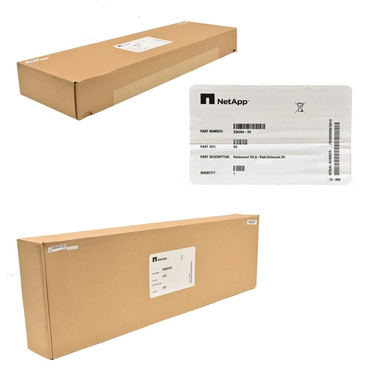NetApp X5515A-R6 111-00232 Rack Mount Rail Kit DS14 DS4243 DS4246 24-32 2/4 Post