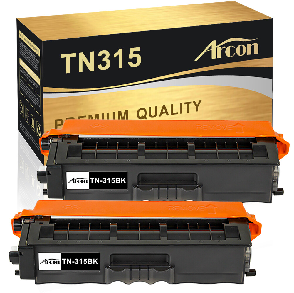 2PK Black TN315 Toner Compatible With Brother HL-4570cdw HL-4150cdn MFC-9560cdw