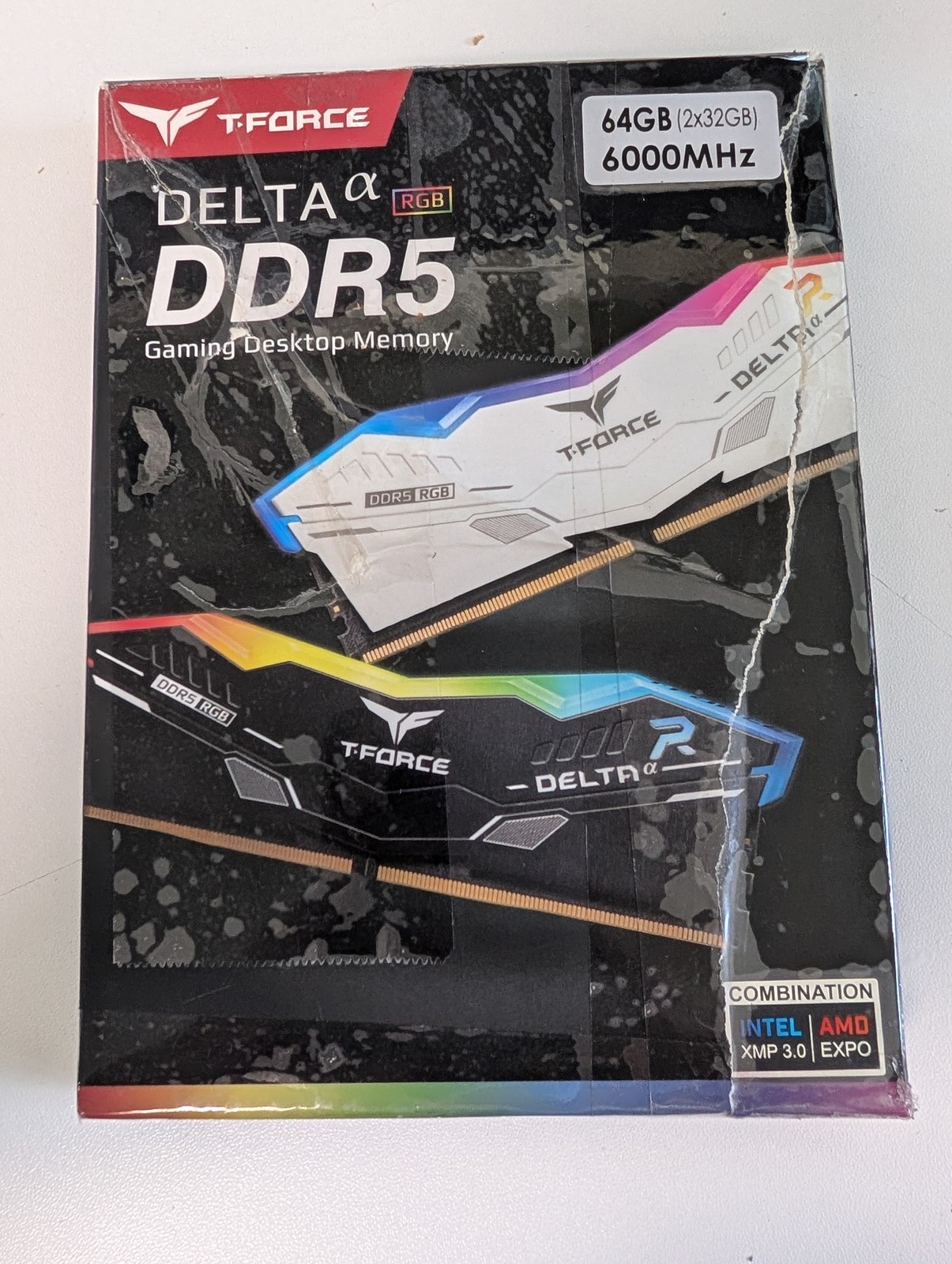 TeamGroup T-Force Delta Alpha RGB 64GB 2x32GB DDR5 6000 CL38 EXPO XMP Black
