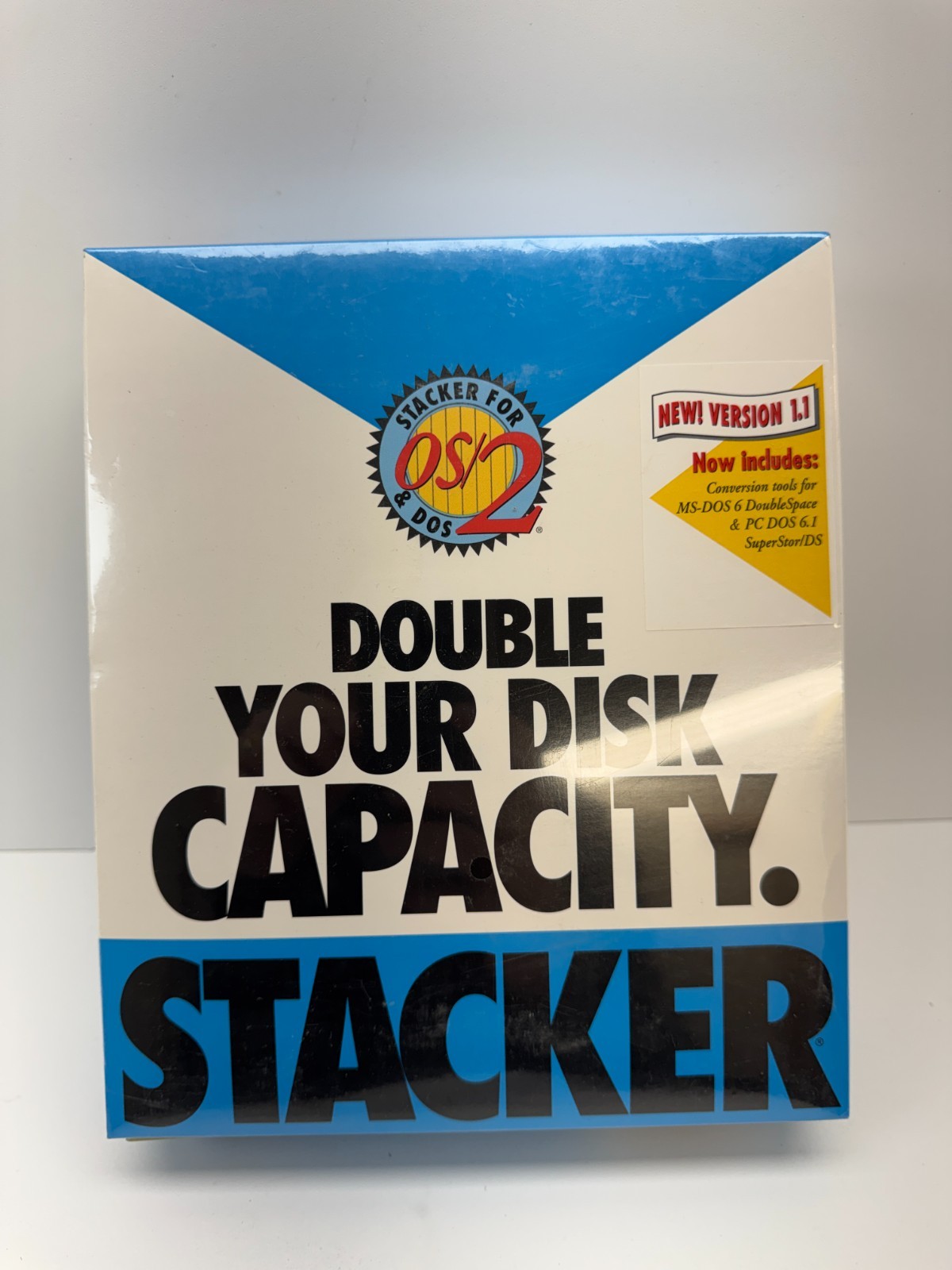 Vintage Stacker for OS/2 & DOS Version 1.1 Stac Electronics Big Box PC Software