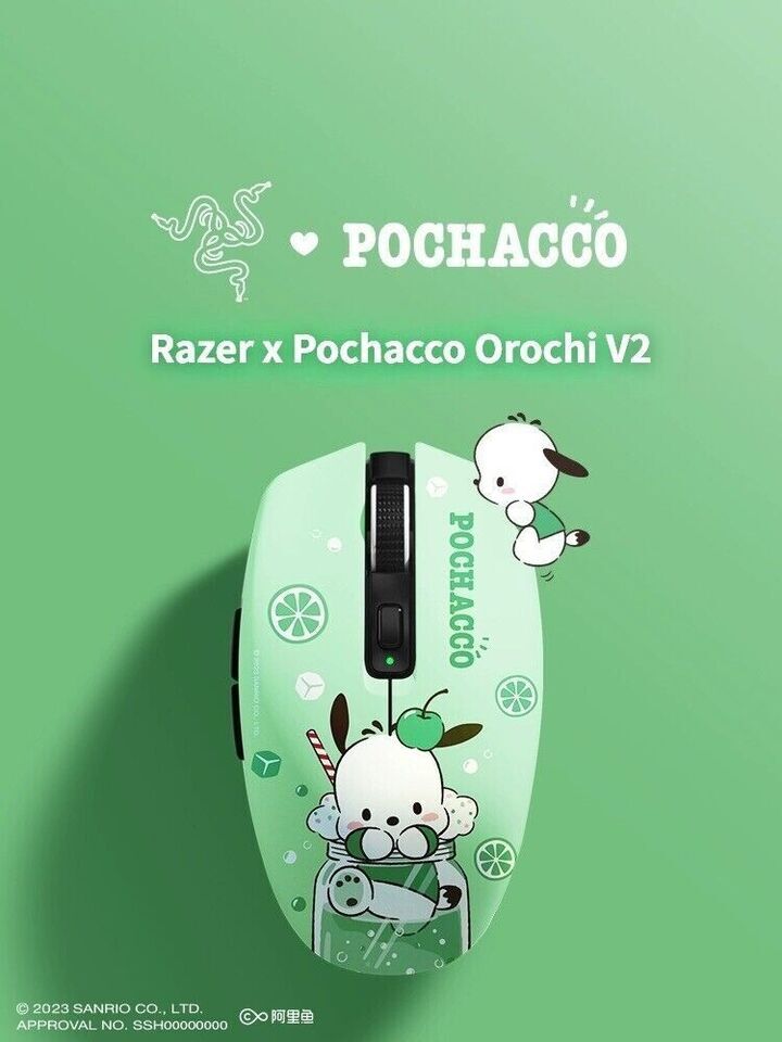 Razer x Sanrio Characters Pochacco Orochi V2 Wireless BT Mouse Limited Edition！