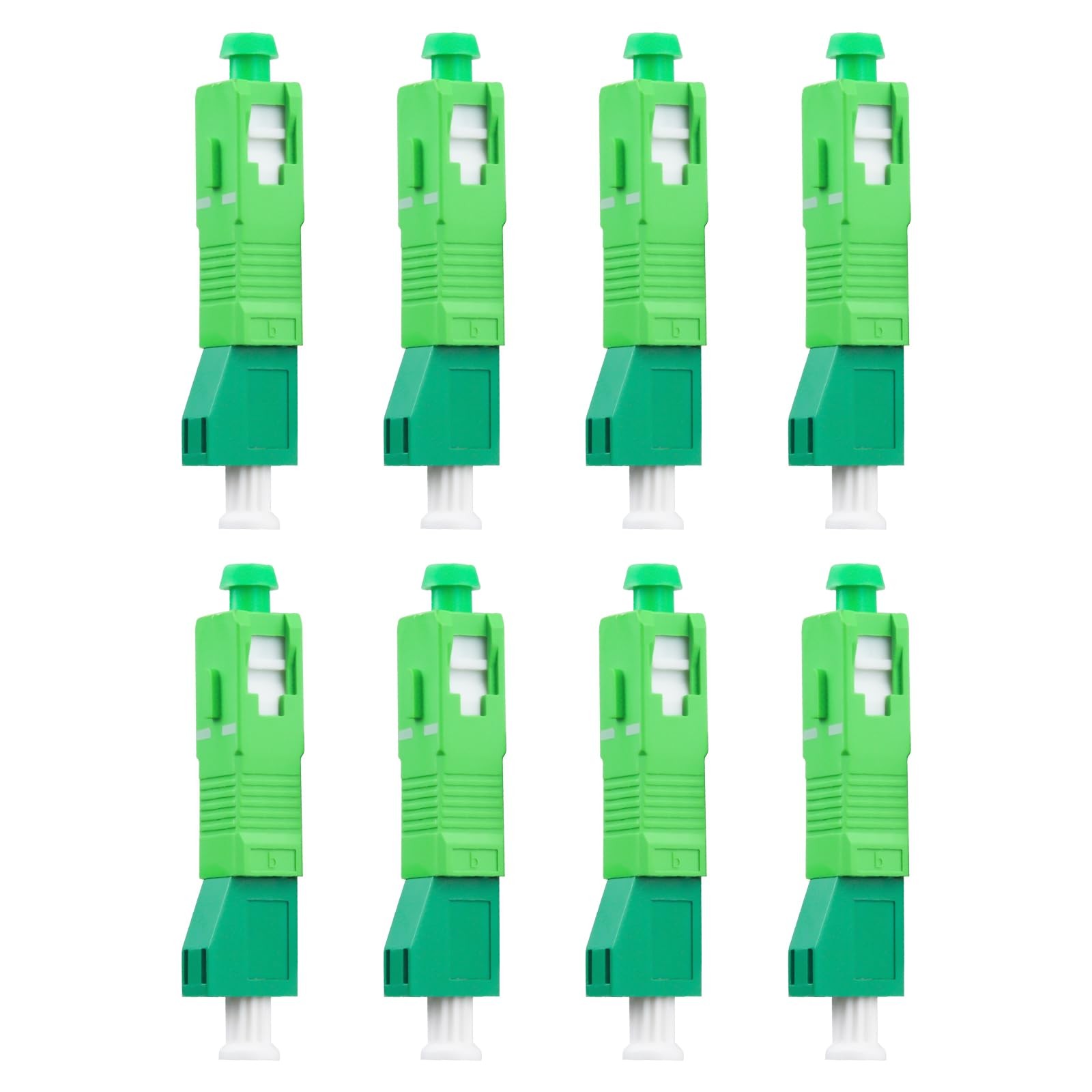 8 PCS Single Mode SC/APC Male to LC/APC Female Hybrid Fiber Adapter Simplex