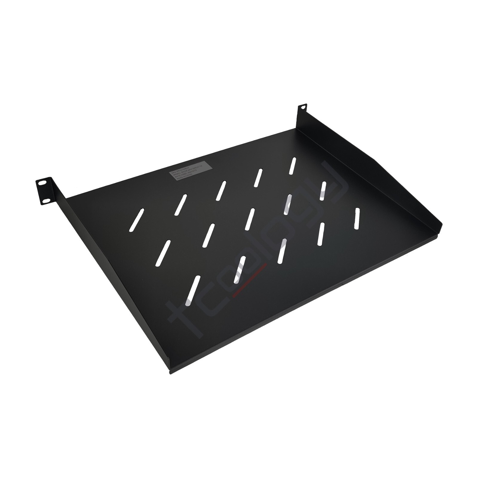 TCoology 19" 1U Universal Server Rack Mount Vented Shelf Cabinet Cantilever Tray
