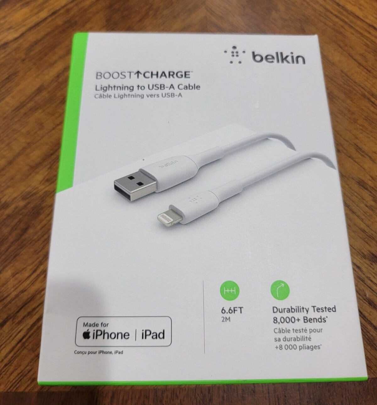 Belkin / USB Data Transfer Cable (caa001bt2mwh) 6.6ft WHITE 2m