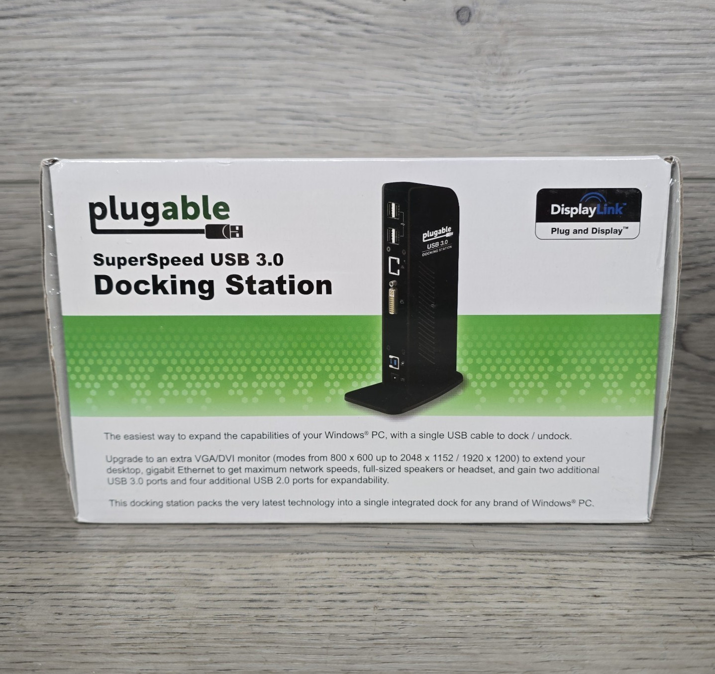 Plugable UD-3000 SuperSpeed USB 3.0 Universal Laptop Docking Station DisplayLink