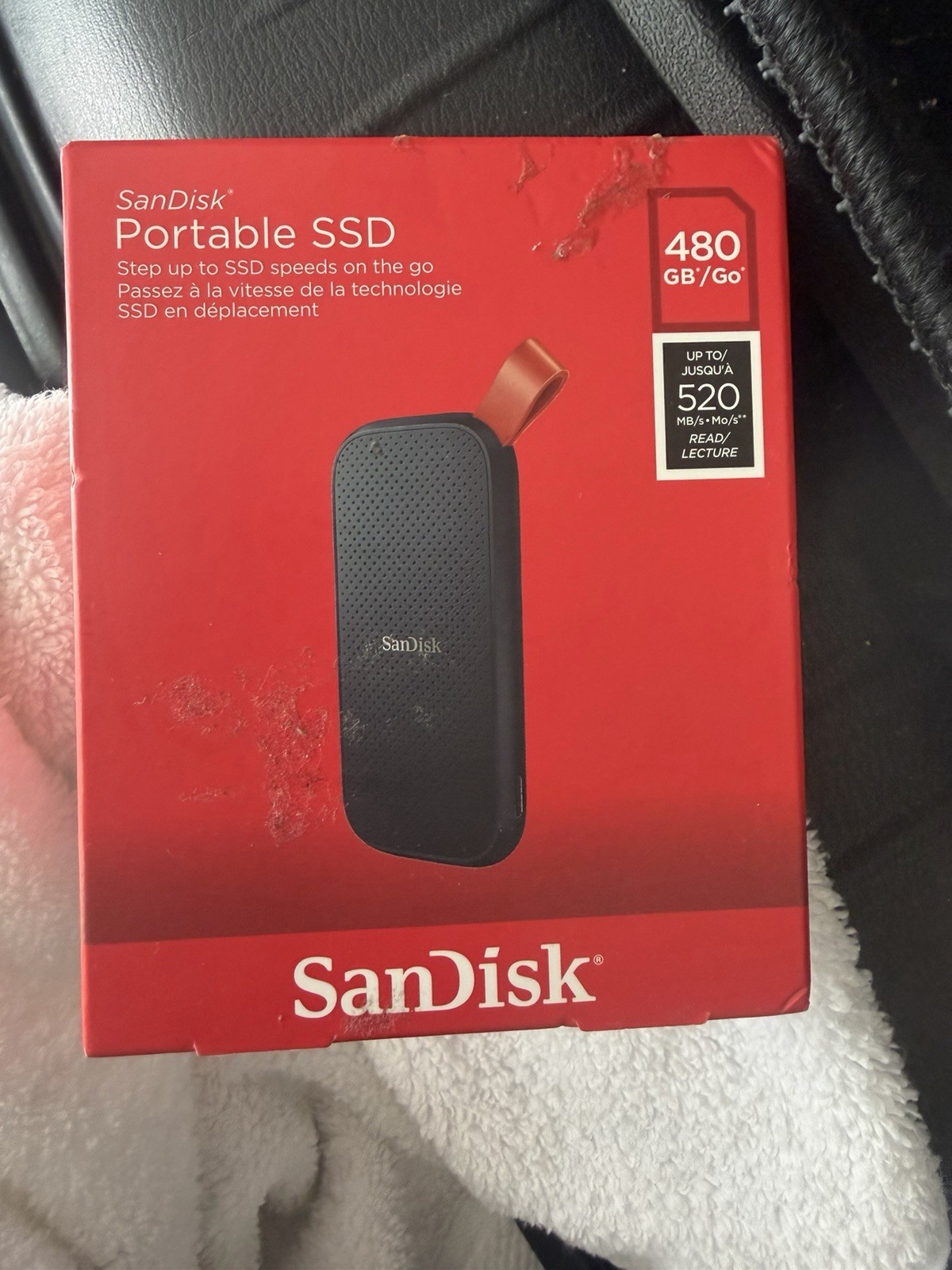 SANDISK 480 GB PORTABLE SSD EXTERNAL HARD DRIVE 520MB/s / 500MB/s New