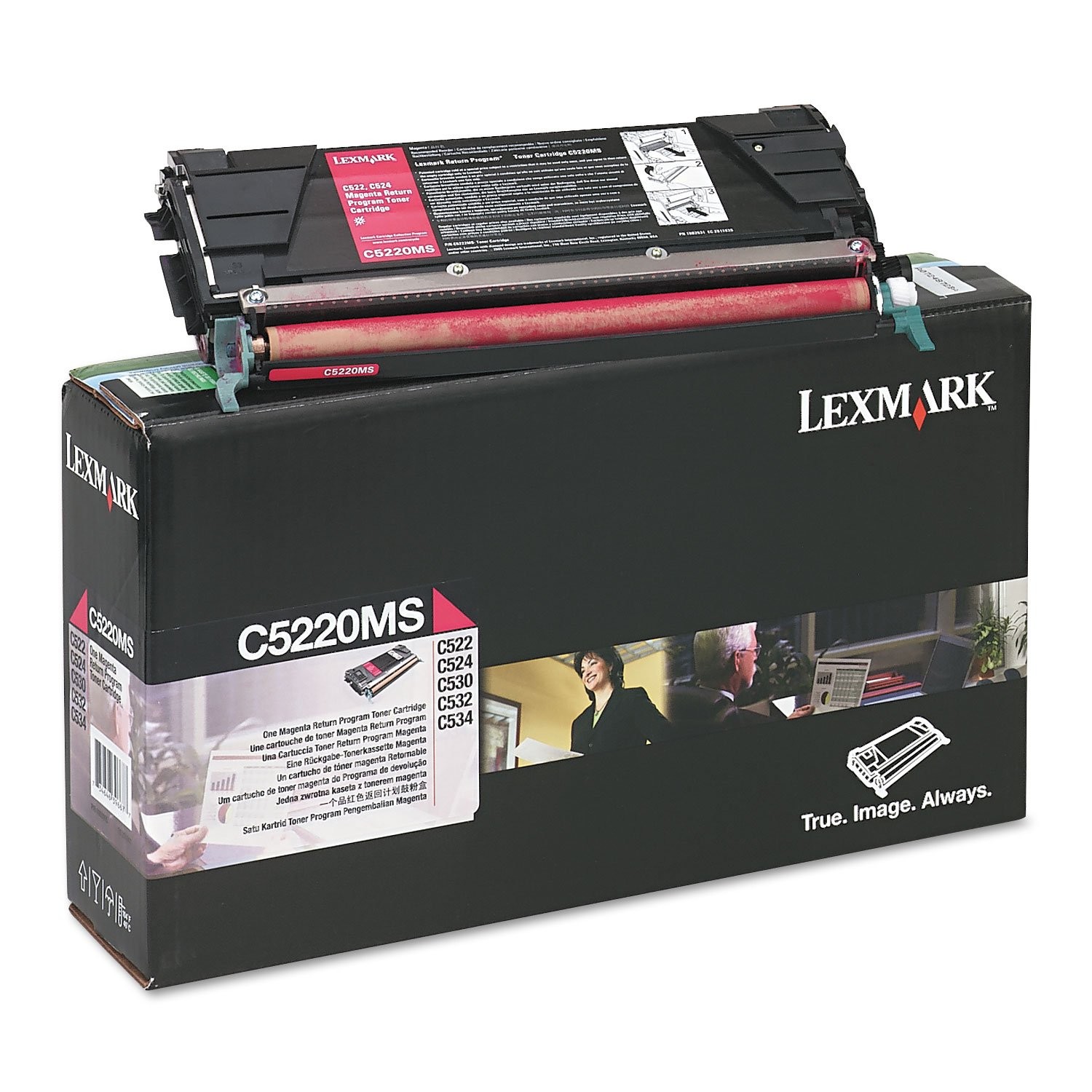 Original Lexmark C5220MS Magenta Toner. New Sealed Box, We Ship Fast