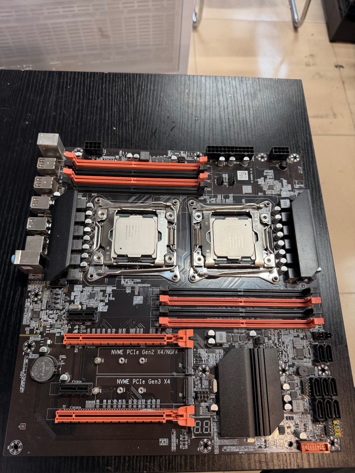 Kuano Dual X99 LGA2011-3 Motherboard + 2x Intel Xeon E5-2682 v4 CPU Combo