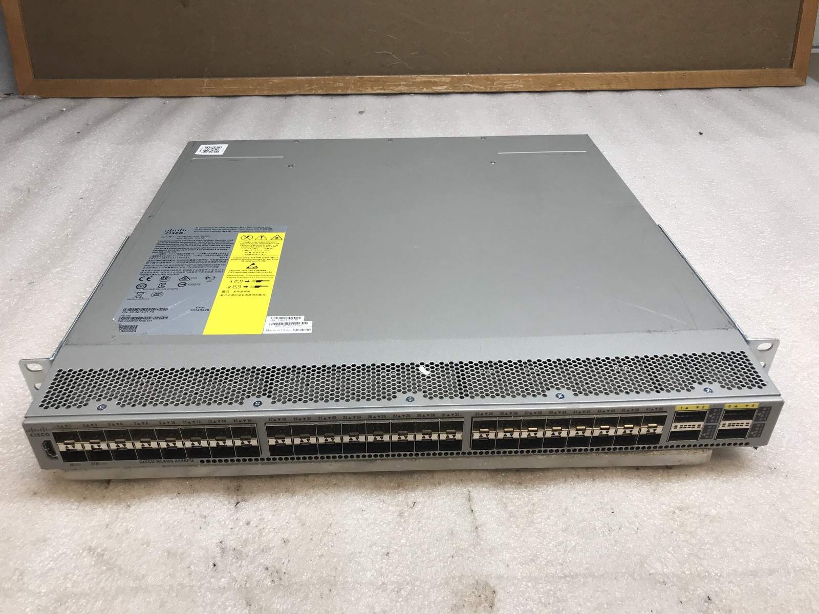 Cisco Nexus 2248PQ 48-Port 1/10GE Fabric Extender Switch N2K-C2248PQ-10GE, SFP+