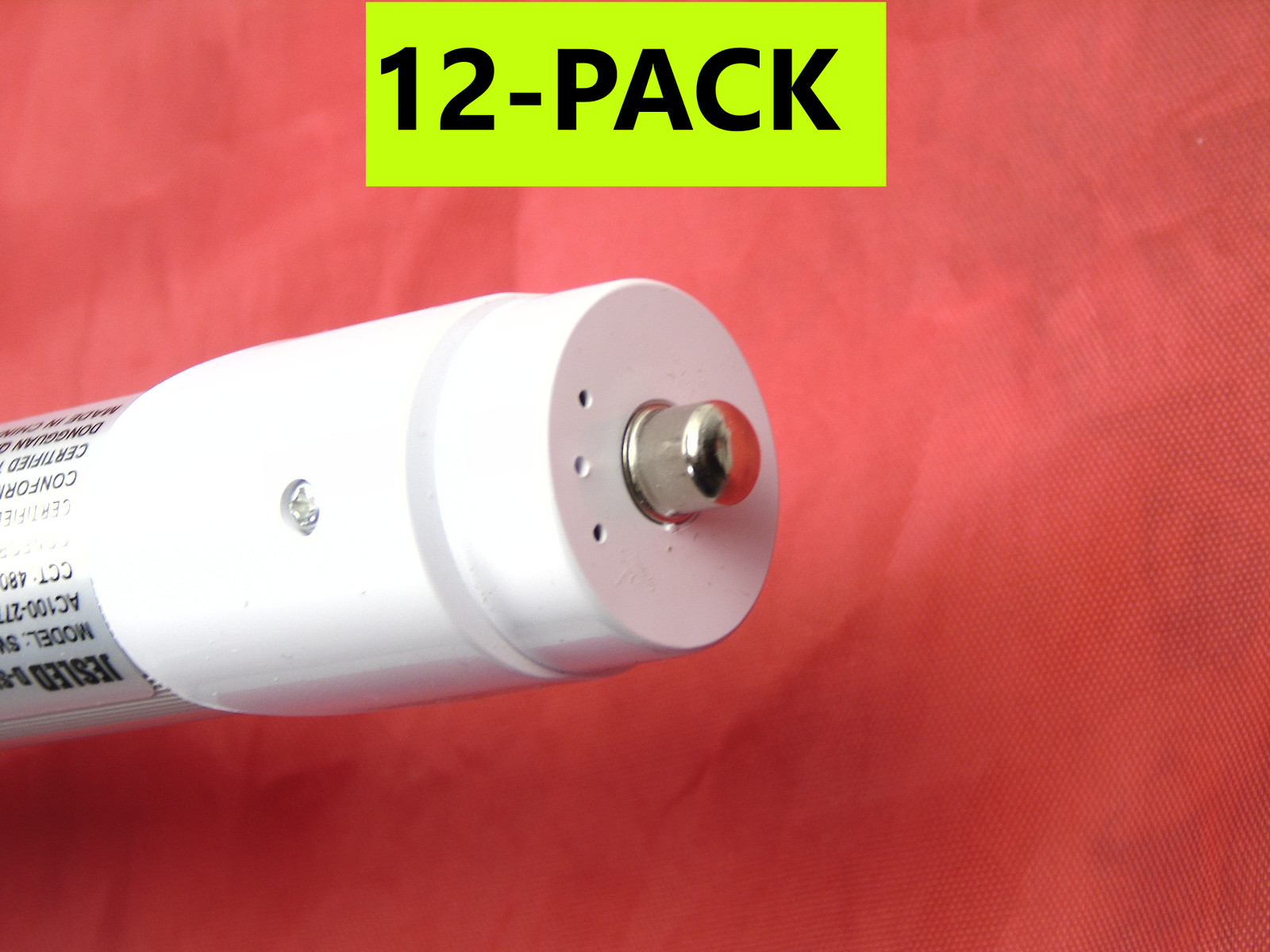 90W 8FT LED Tube Light Bulbs T8 FA8 Single Pin Dual End Powered Clear (12-Pack)