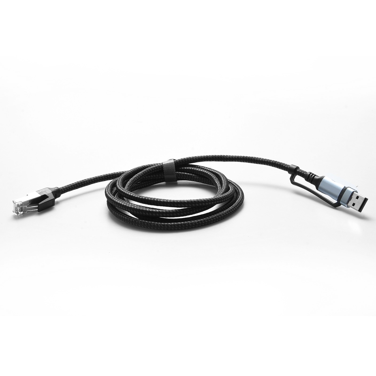 USB-A/Type-C RJ45 Ethernet Cable 100Mbps 1.8M Braided 2-in-1 for Phone Tablet