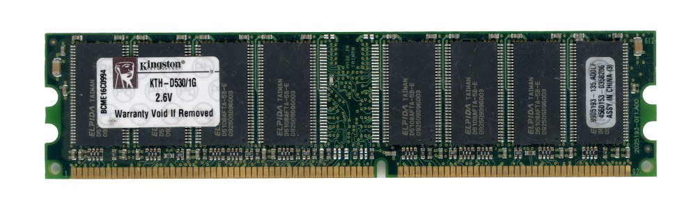 KINGSTON 1GB DDR PC3200U 400MHz KTH-D530/1G 9905193-135.A00LF Non-ECC
