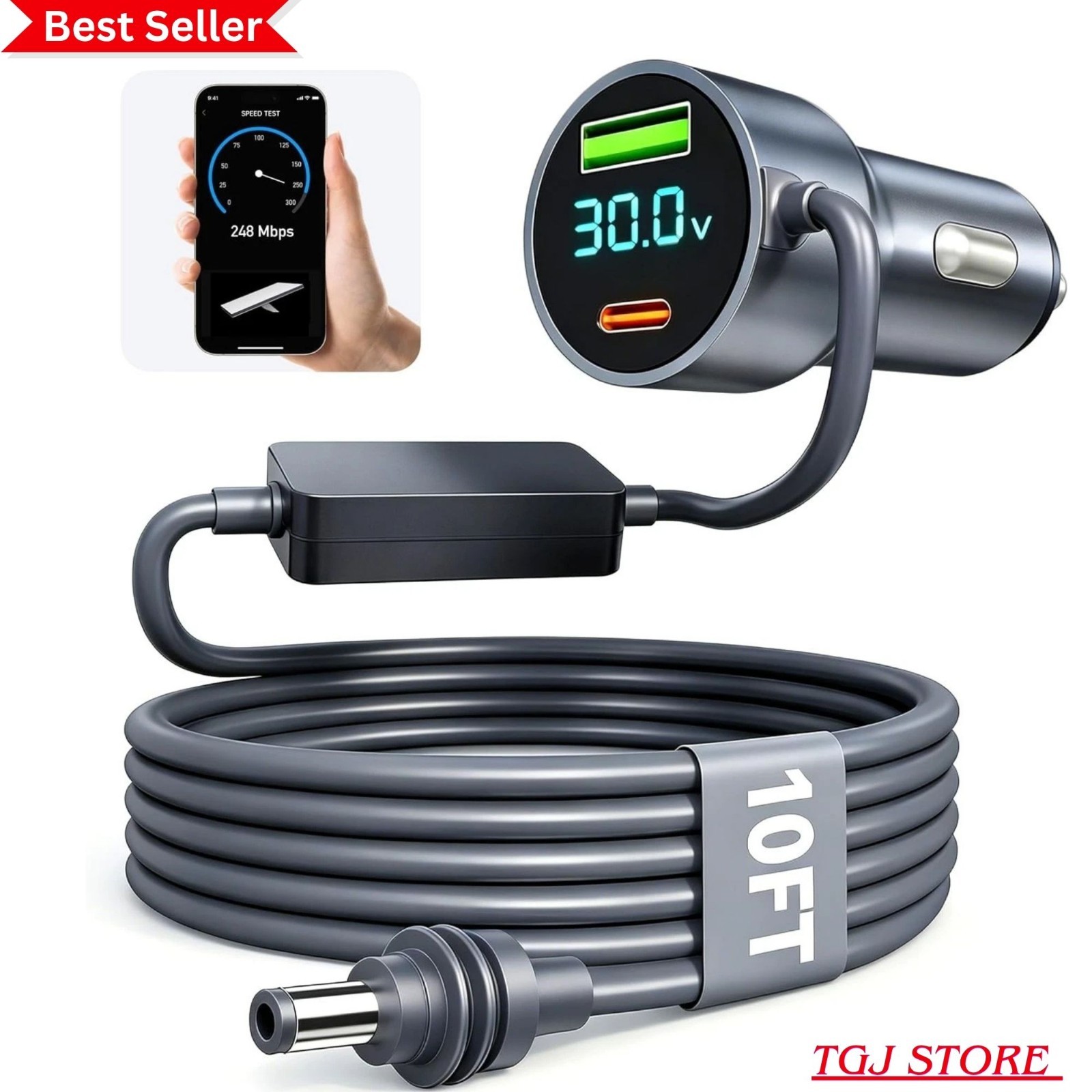 Starlink Mini 30V Car Adapter, Starlink Mini 12V Adapter with Independent Boost