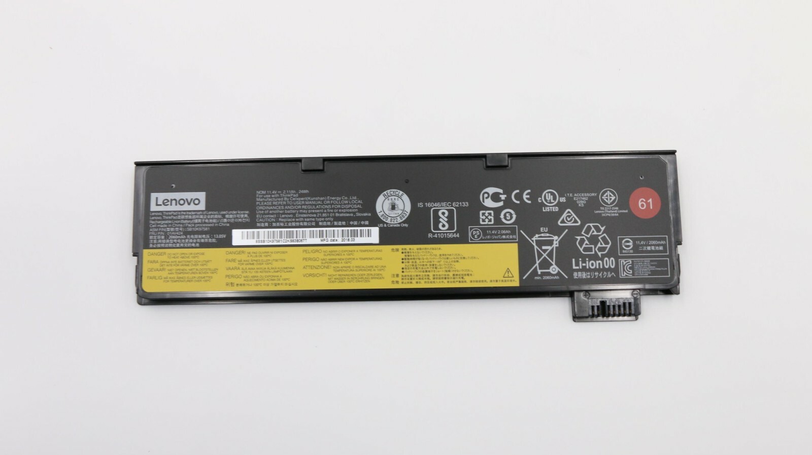 48Wh New Battery 61+ For Lenovo Thinkpad T470 T480 T570 T580 Grade B 01AV424