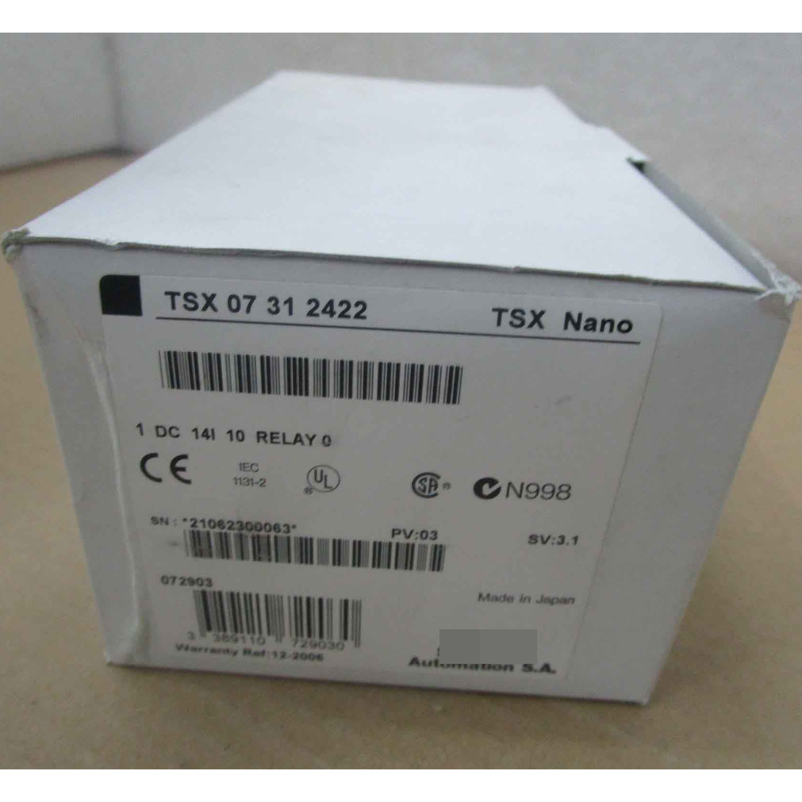 one New Schneider PLC TSX Nano TSX07312422 in box Fast Ship DHL/FedEx