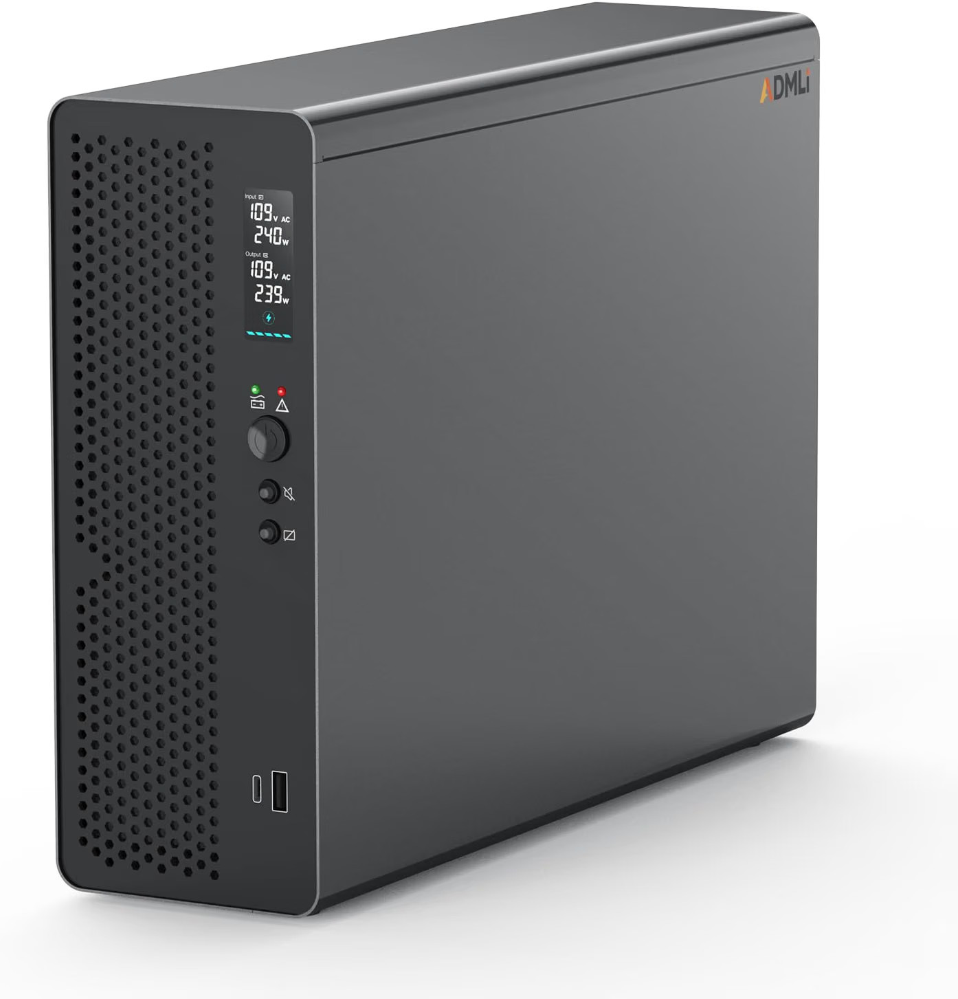 Compact 1500VA 1000W Pure Sine Wave UPS Backup Power Supply LiFePO4 Battery