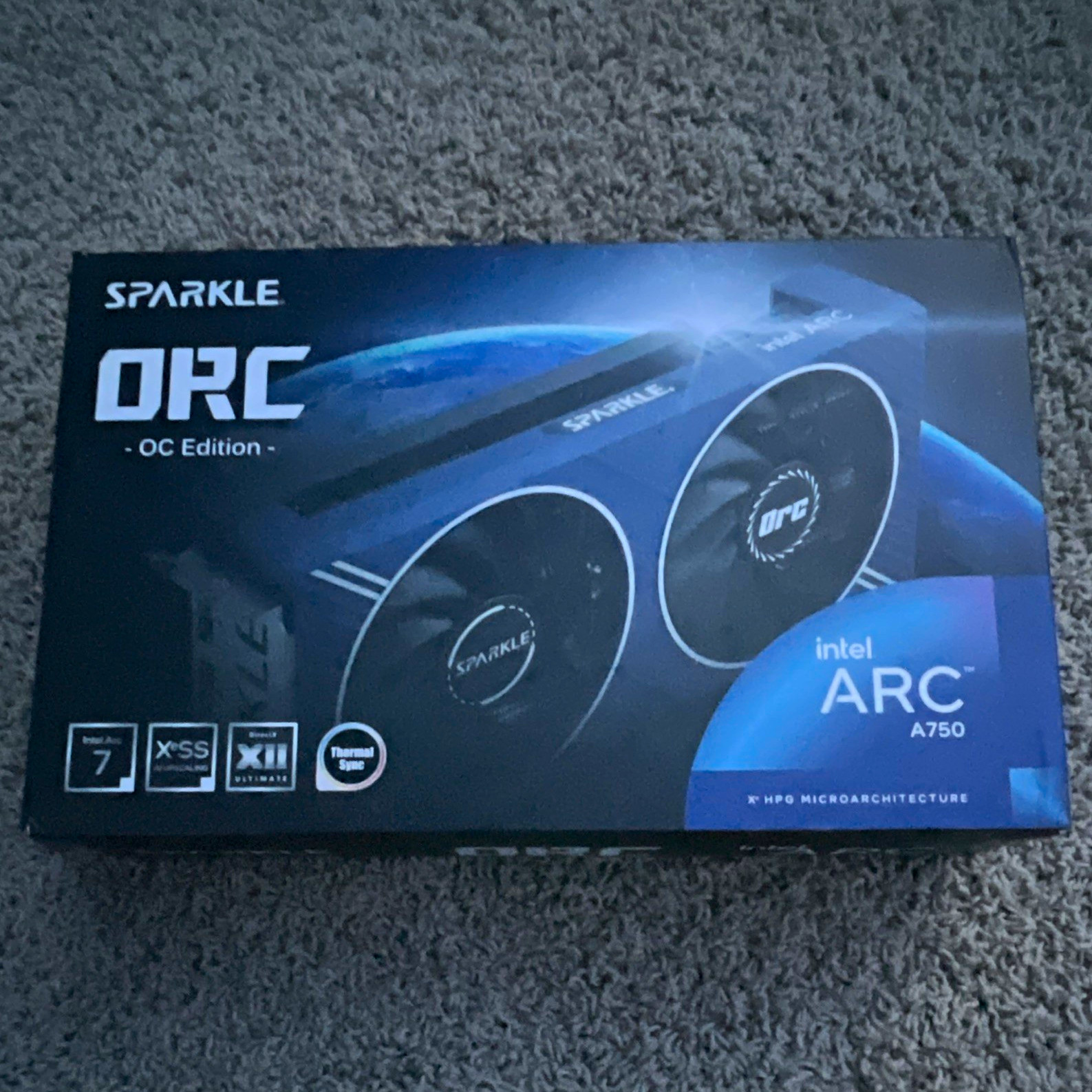 SPARKLE Intel Arc A750 ORC OC Edition 8GB GDDR6 PCIe HDMI DP LED DX12U