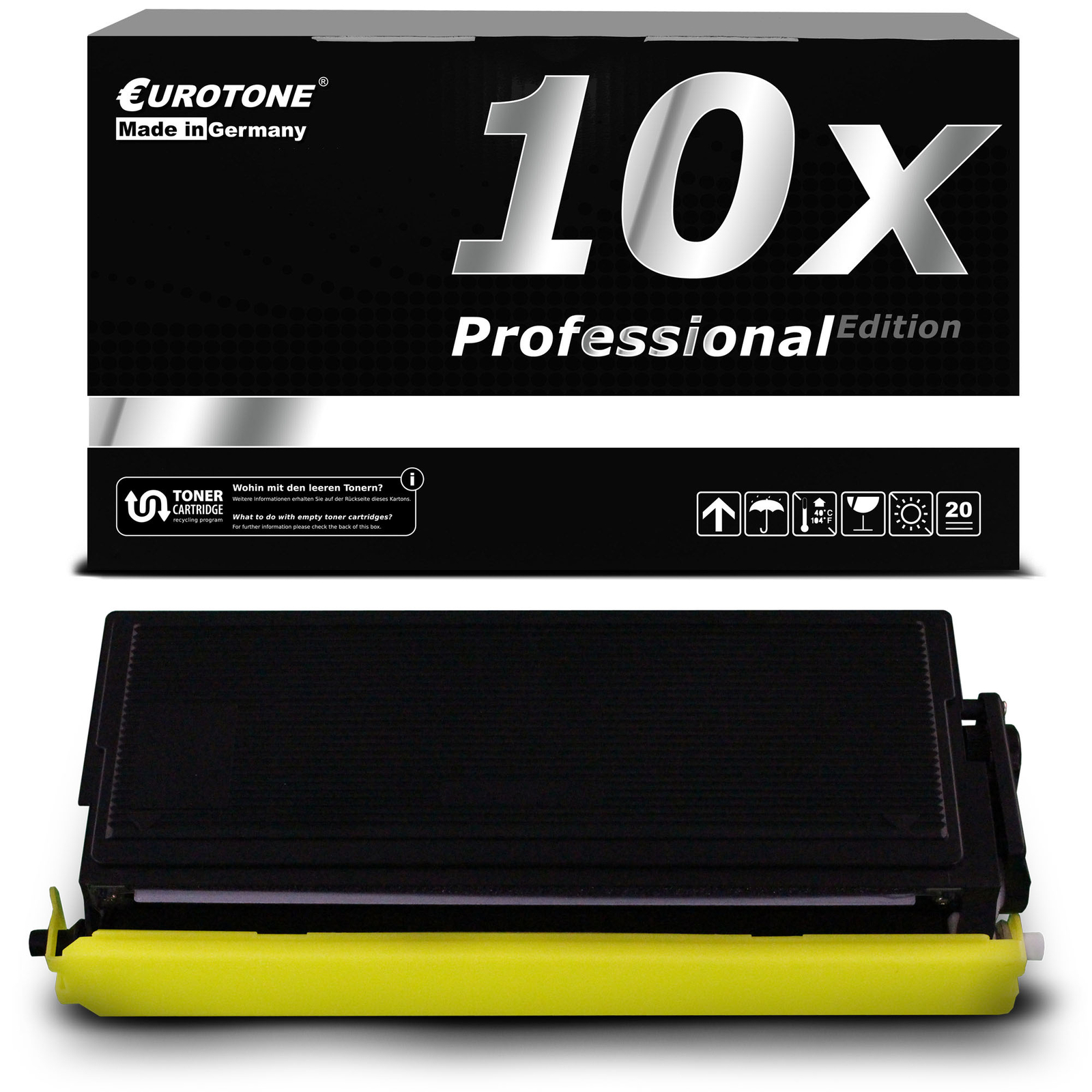 10x Eurotone per Cartridge Compatible F Brother HL-1650-DN HL-1870-N HL-1670-NLT