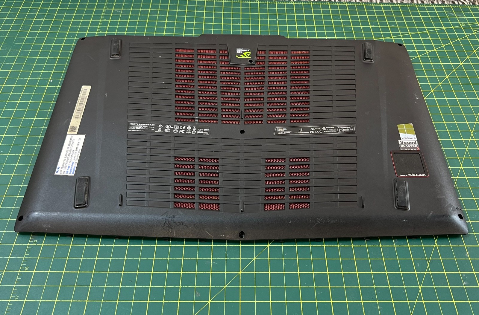 MSI GT72 2QE Lower Bottom Case Base Cover 307781J212P89 #a858