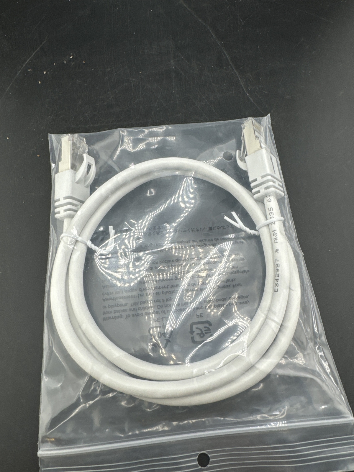 Amazon Basics RJ45 Cat 7 High-Speed Gigabit Ethernet Patch Internet Cable White