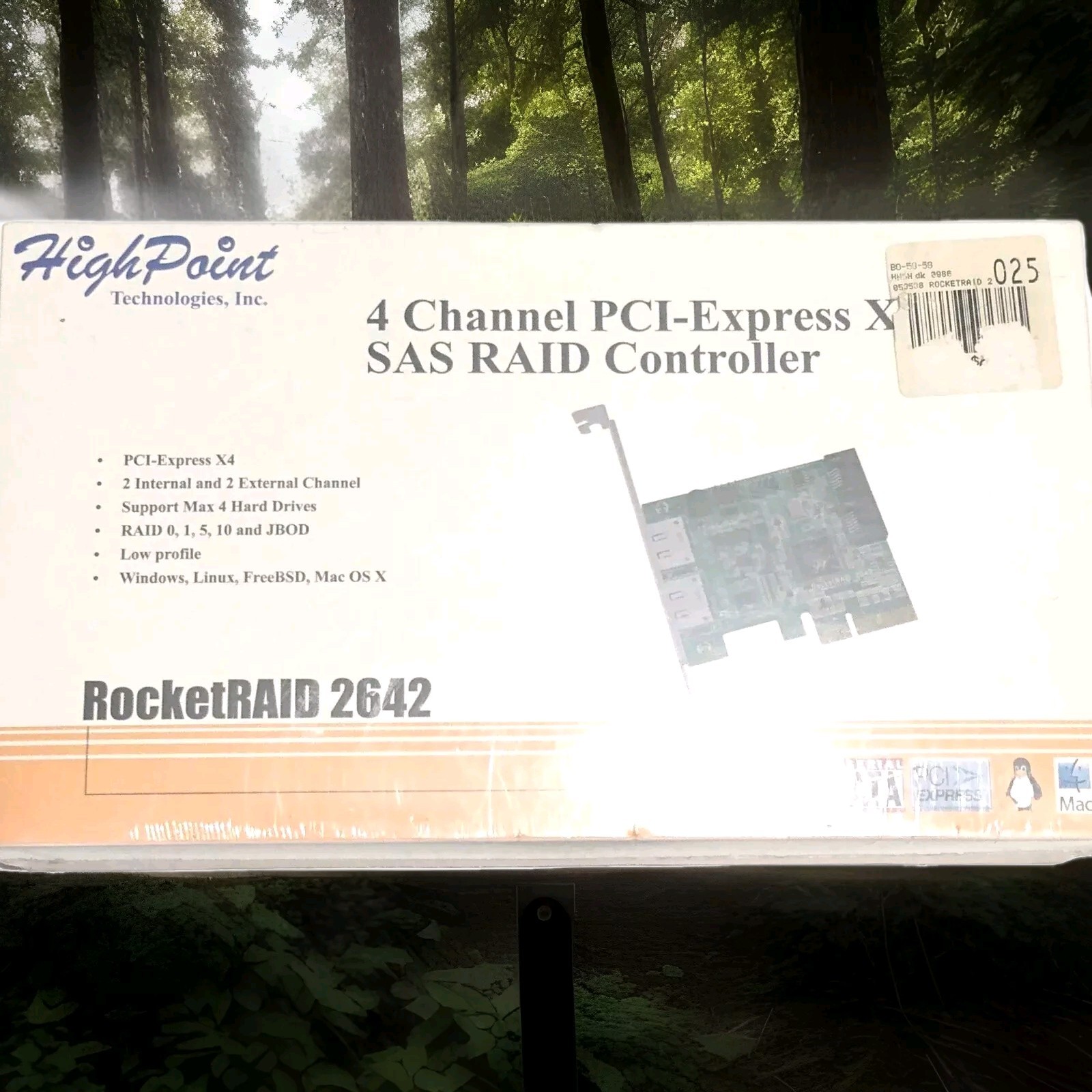 High Point Technologies Inc. 4 Channel PCI Express X4 SAS RAID Controller Rocket