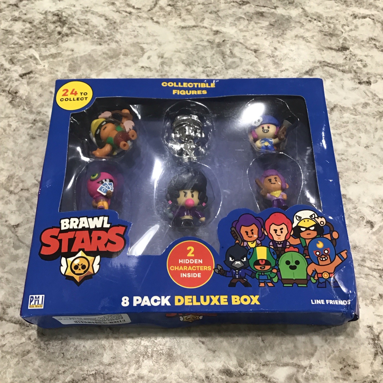 RARE NEW SEALED BRAWL STARS S1 FIGURES - 8 PACK DELUXE BOX - DAMAGED BOX 