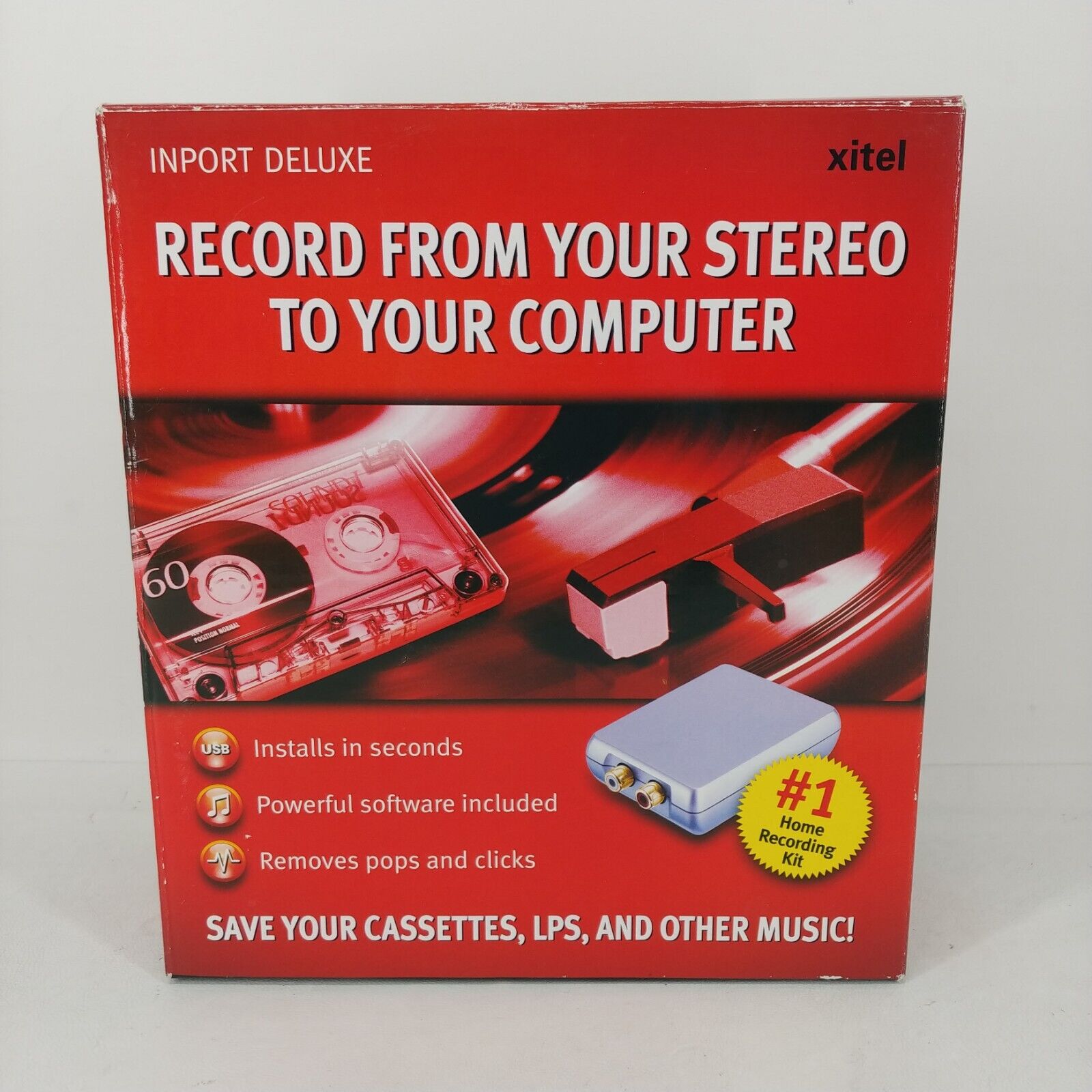Vintage Xitel Inport Deluxe Software Record From Your Stereo To Your Computer