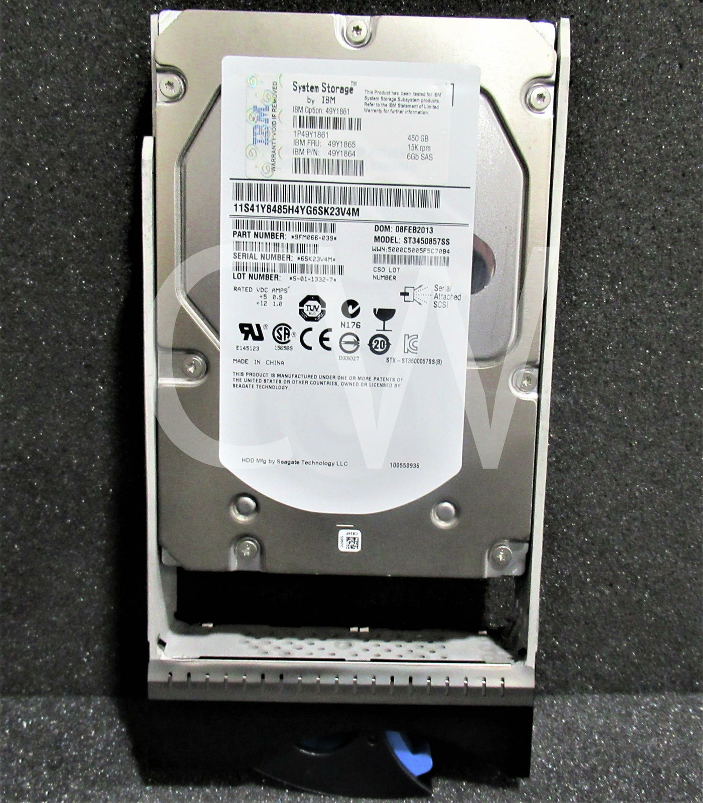 49Y1865 49Y1861 49Y1864 IBM SYSTEM 450GB 15000RPM 6Gbps 3.5" SAS HDD Hard Drive