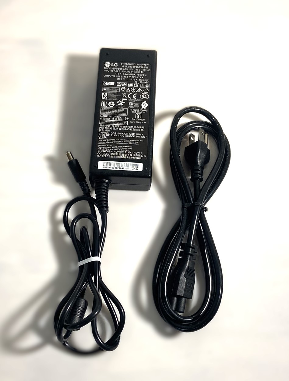 Genuine LG  UltraWide Monitor AC Adapter 110W | Model  ADS-110CL-19-3 (190110G)