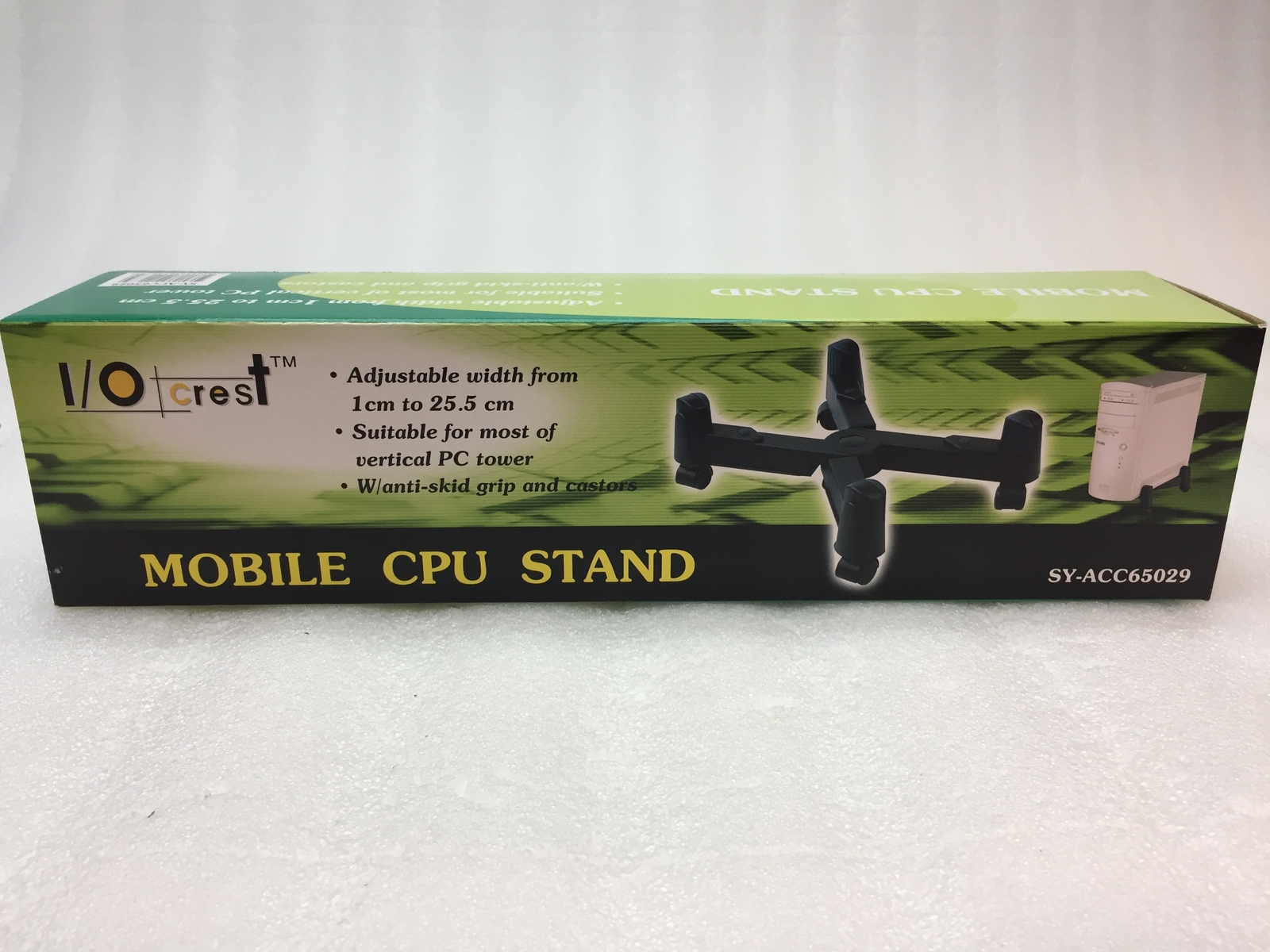 I/O Crest Mobile CPU Stand SY-ACC65029 Adjustable Width New In Box 