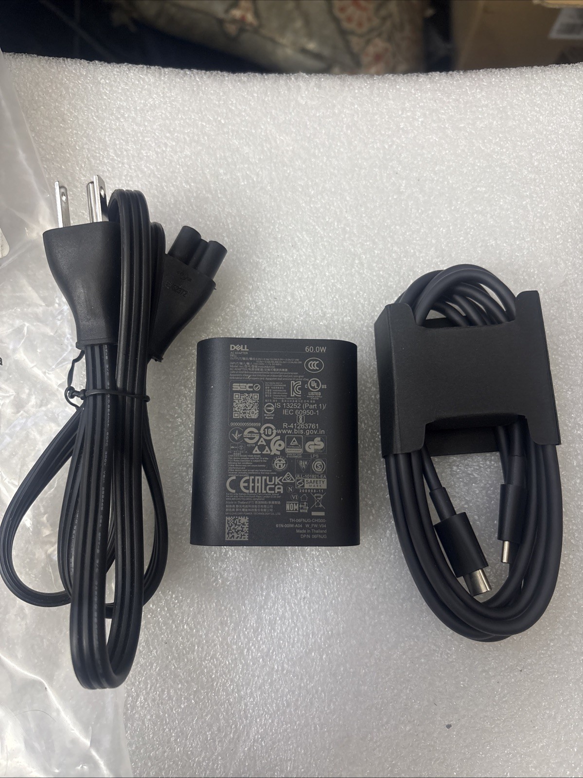New Genuine Dell USB-C Charger 60W GaN Type C Adapter for XPS 13 plus 9320
