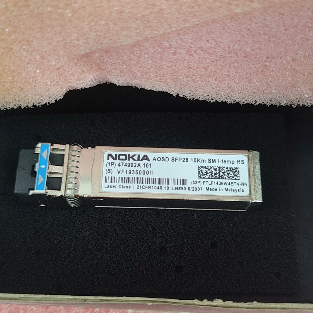 1pcs Nokia SFP28 25G 1310nm 10km SM AOSD 474902A.101 FTLF1436W4BTV-NN Module