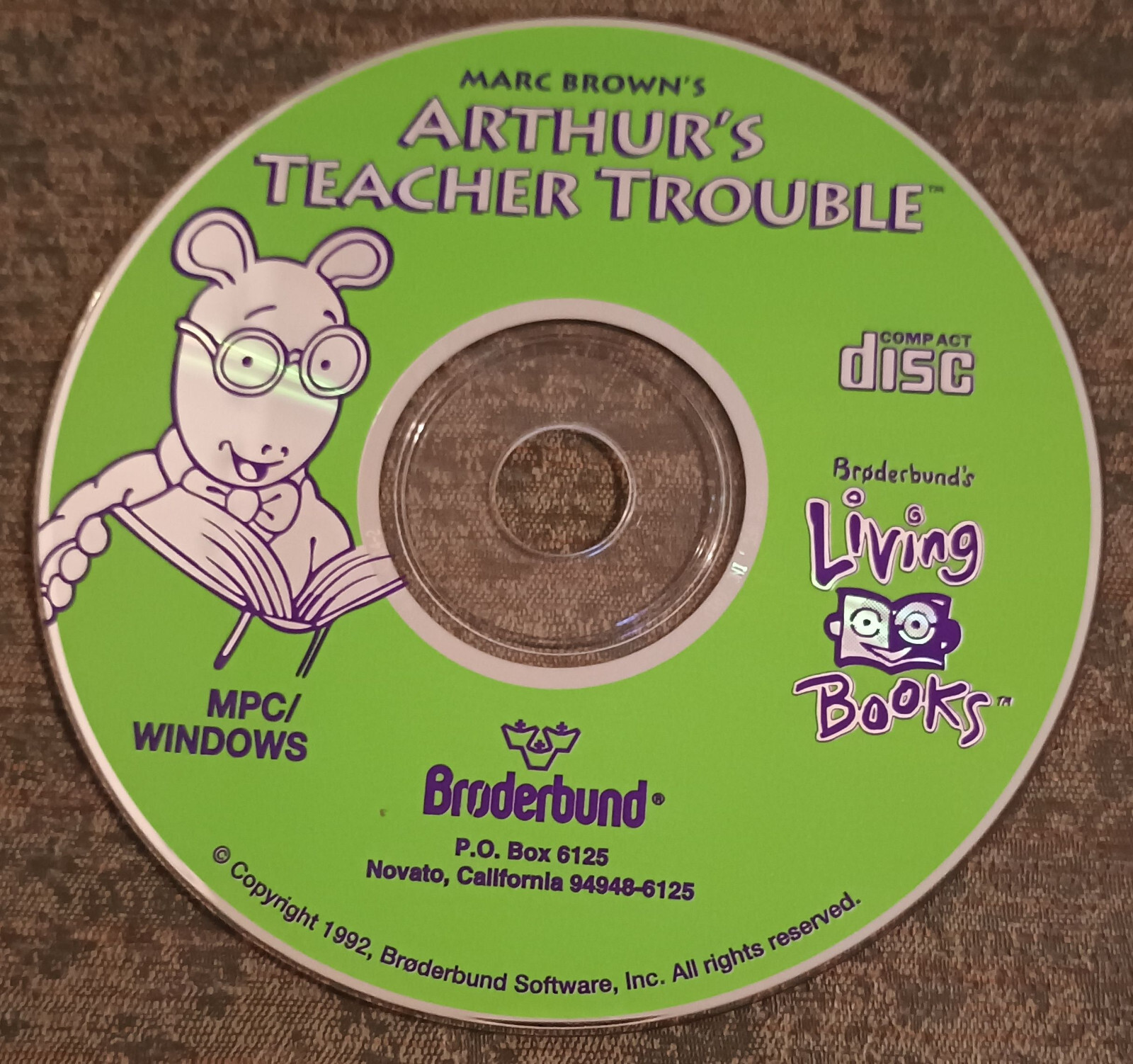 Living Books : Arthur's Teacher Trouble - retro PC software - Marc Brown