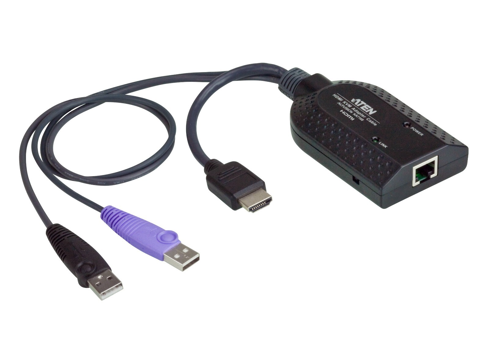 Aten KA7168USB HDMI Virtual Media KVM Adapter with Smart Card Support RJ-45